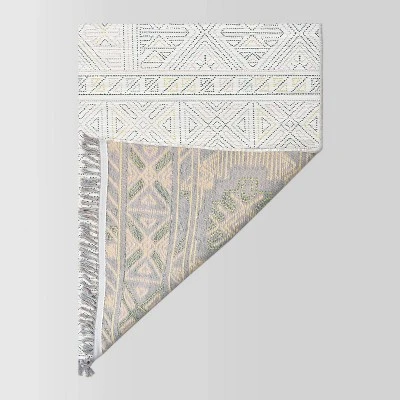 7'x10' Multi Dot Fringed Rectangular Woven Outdoor Area Rug Multicolor - Opalhouse™ - Image 2