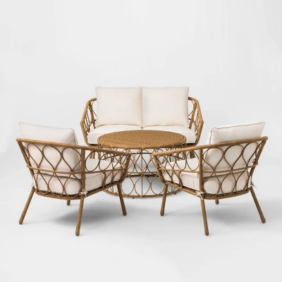 Britanna 4pc Patio Conversation Set - Natural - Opalhouse™