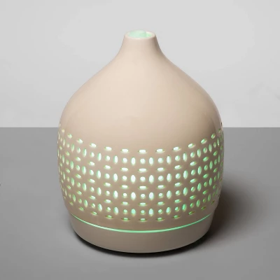 300ml Cutout Ceramic Color Changing Oil Diffuser White - Opalhouse™ - Image 5