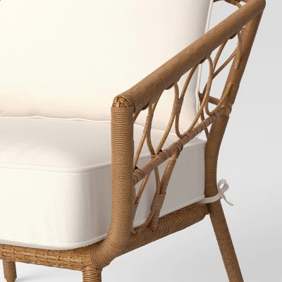 2pc Britanna Outdoor Patio Chairs, Club Chairs Natural - Opalhouse™ - Image 3