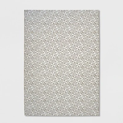 Cameo Outdoor Rug Gray/White - Opalhouse - Image 5