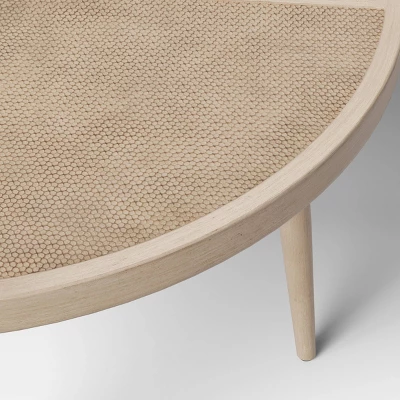 Leona 46" Round Crushed Bamboo Stamped Steel Top Patio Dining Table - Opalhouse™ - Image 2