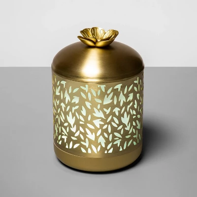 200ml Metal Flower Cutout Color-Changing Oil Diffuser Gold - Opalhouse™ - Image 6