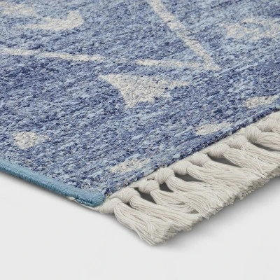 7'x10' Tapestry Rectangular Woven Outdoor Area Rug Blue - Opalhouse™ - Image 2