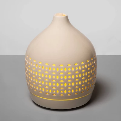 300ml Cutout Ceramic Color Changing Oil Diffuser White - Opalhouse™ - Image 4