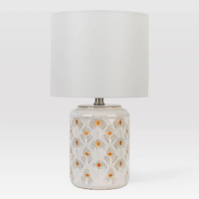 Diamond Cutout Table Lamp With Lit Base - Opalhouse™ - Image 4