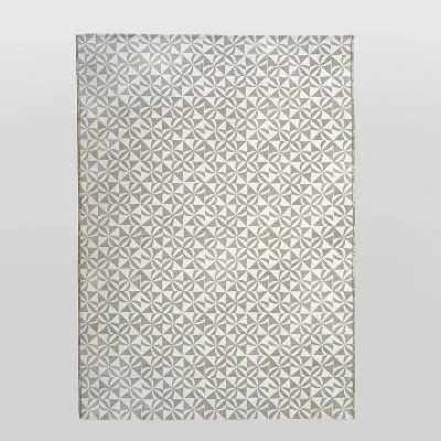 Cameo Outdoor Rug Gray/White - Opalhouse - Image 4
