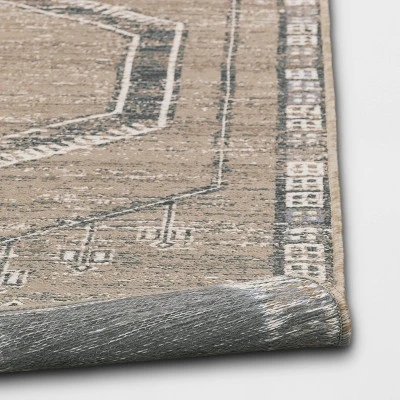 5'x7' Sunset Moroccan Tapestry Rectangular Woven Outdoor Area Rug Light Brown - Opalhouse™ - Image 3