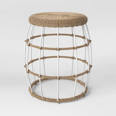 Southport 3pc Motion Patio Chat Set With Metal Legs - Natural/White - Opalhouse™ - Image 6