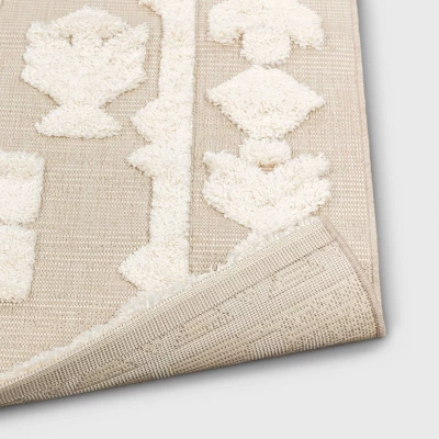 Outdoor Rug Tufted Cream - Opalhouse™ - Image 2