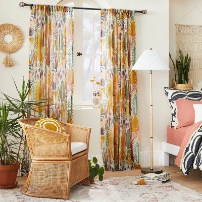 1pc Sheer Burnout Window Curtain Panel - Opalhouse™ Designed With Jungalow™