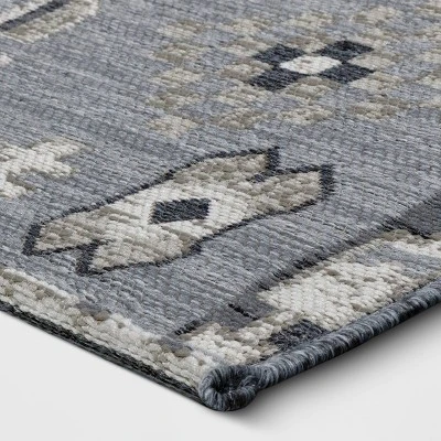7'x10' Tapestry Rectangular Woven Outdoor Area Rug Gray - Opalhouse™ - Image 2