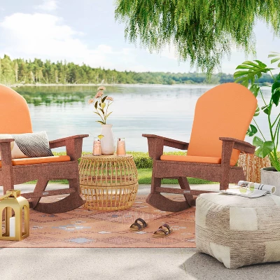 7'x10' Bright Moroccan Rectangular Tapestry Woven Outdoor Area Rug Coral Orange - Opalhouse™