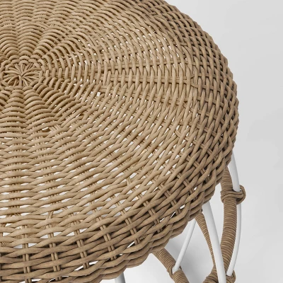 Southport 3pc Motion Patio Chat Set With Metal Legs - Natural/White - Opalhouse™ - Image 7