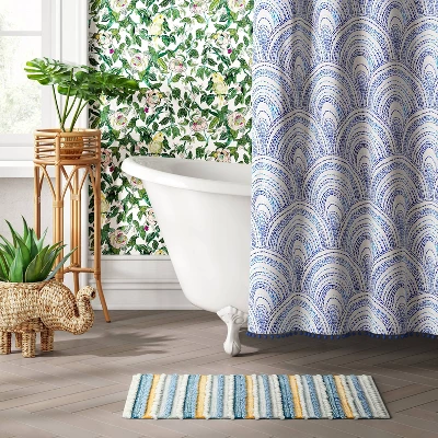 20"x32" Textured Bath Rug Aqua - Opalhouse™ - Image 2