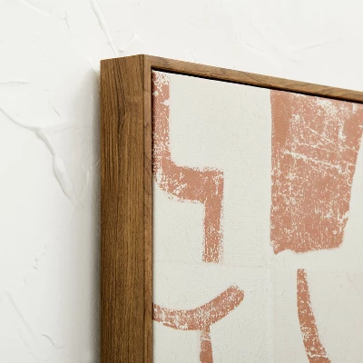 30" X 24" Painted Look Pattern Framed Canvas - Opalhouse™ Designed With Jungalow™ - Image 2