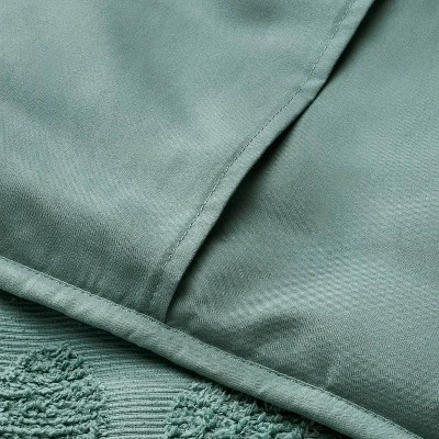 Vintage Chenille Sunset & Vine Quilt Sham Light Teal - Opalhouse™ Designed With Jungalow™ - Image 2