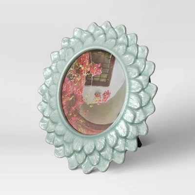 4" X 4" Stoneware Frame With Transparent Crackle Glaze Green - Opalhouse™ - Image 2